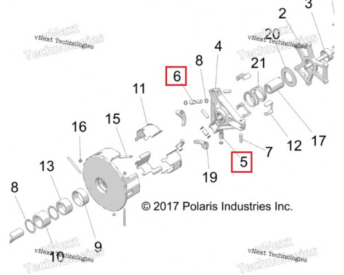 1323229 Ролик Ведущего Вариатора Для POLARIS RZR 5139560