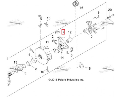 5451564 Слайдер Ведущего Вариатора Для Polaris RZR