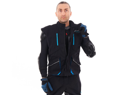 Куртка эндуро DRAGONFLY Freeride Black-Blue 400150-23-340 