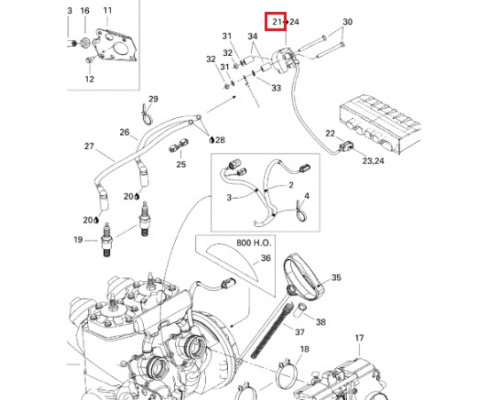 SM-01150 SPI Катушка Зажигания Для Ski Doo 512059564, 410922935