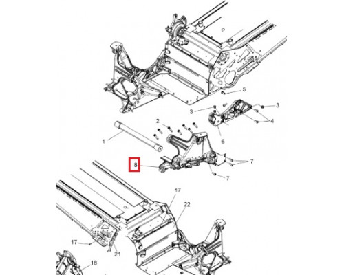 1019665 Лонжерон Левый Нижний Для Polaris AXYS