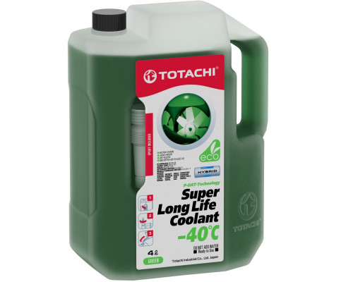 Антифриз TOTACHI SUPER LONG LIFE COOLANT зеленый -40°C 4 литра