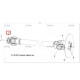 YO101CA CALTRIC Хвостовик Переднего Кардана Для Polaris 3260133, 3260101, 3235618
