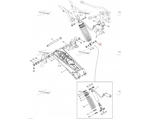 207626046 Болт амортизатора Maverick 207626046