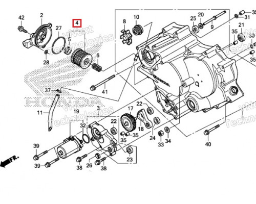 AT-07005-2 SPI Фильтр Масляный Для Honda 15412-HM5-A10