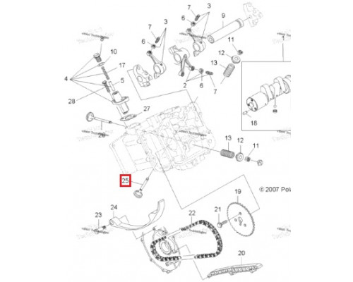 AU-09193I SPI Впускной Клапан Двигателя Для Polaris 3085349