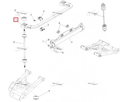1015480-458 Стабилизатор Задний Для Polaris RZR 800 2008-2014