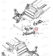 1019183 Лонжерон Левый Нижний Для Polaris AXYS
