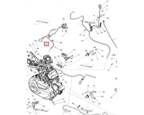 707000955 Трос газа Outlander G2 707000955, 414524, AT-05209