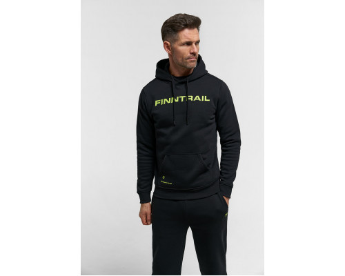 ТОЛСТОВКА ХУДИ FINNTRAIL H-LOGO, black, размер XL