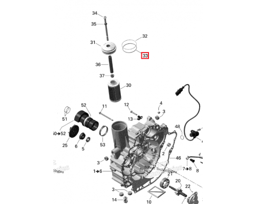008-599-16 WSM Кольцо Уплотнительное Для Ski Doo 711230920, 420230920, 420230923