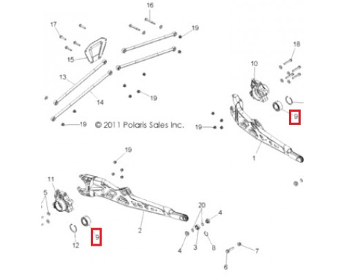 AT-06657-1 SPI Ступичный Подшипник Для Polaris 3514627, 3514699