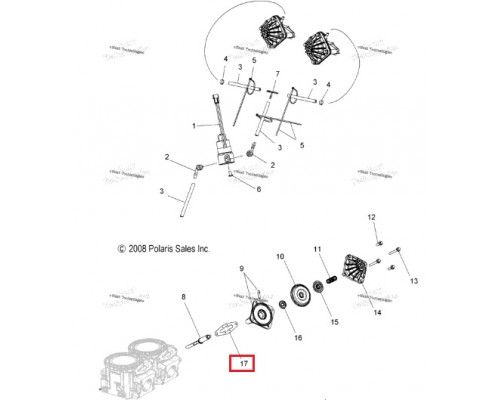 sn-000064 Kost Gasket Прокладка RAVE Клапана Для Polaris 5812925