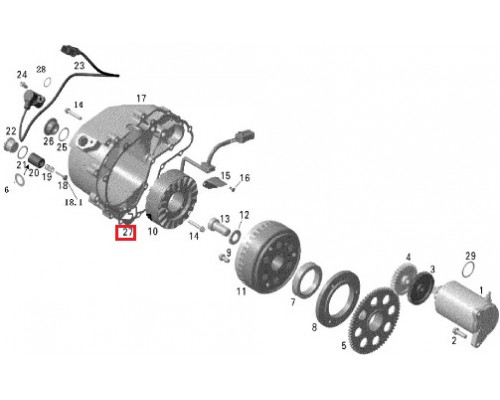 sn-000109 Kost Gasket Прокладка Крышки Магнето Для РМ 21040111301, 0120435