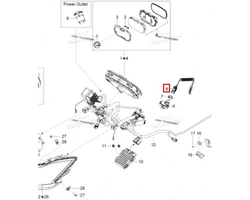 BD-860201162 BD Шнур Чеки Безопасности Для Ski Doo 860201162