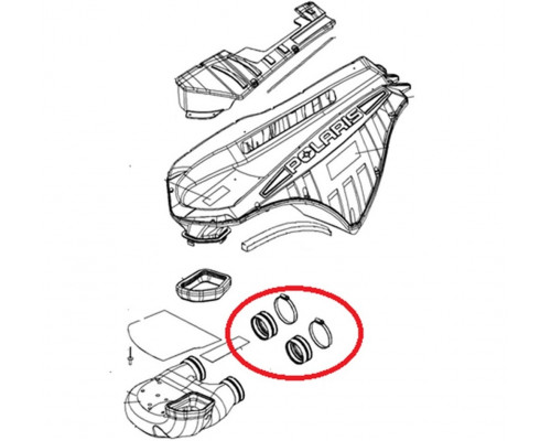 SM-07123 SPI Впускной Патрубок Для Polaris 5412359