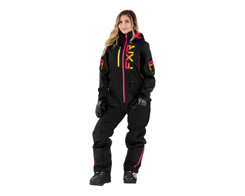 Комбинезон с утеплителем Женский FXR Recruit F.A.S.T. Black/Rasp-Hi Vis Fade 222912-1028 (2)
