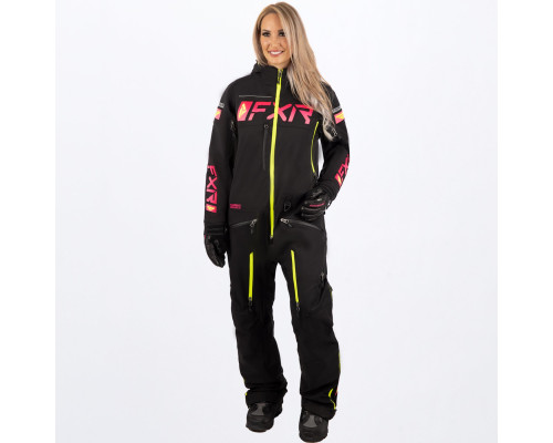 Комбинезон Женский FXR Ranger Instinct без утеплителя Black/Raspbry Fade/Hi Vis 222914-1028 (2)