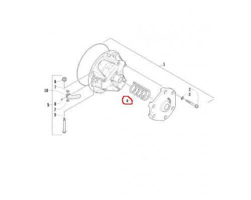 0646-229 Пружина Ведущего Вариатора Для Arctic Cat 0646-435