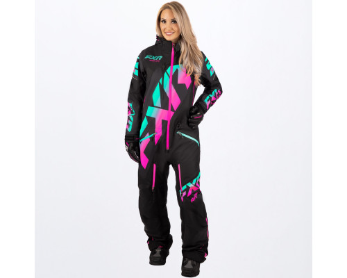 Комбинезон Женский FXR CX без утеплителя Black/Mint-E Pink Fade 222926-1054 (2)