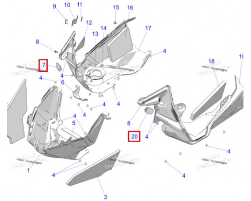 SM-12811 SPI Заглушки Поддона Для Polaris 5417225, 5417226