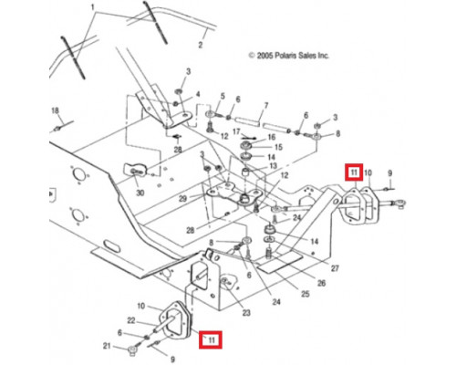 5410761 Пыльник Рулевой Тяги Для Polaris WIDETRAK LX