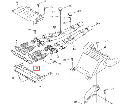 SM-02058 SPI Прокладка Выхлопного Коллектора Для Yamaha 8FA-14613-00-00