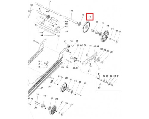 SC-04002 SPI Ролик Гусеницы Черный Для Ski Doo 503192140