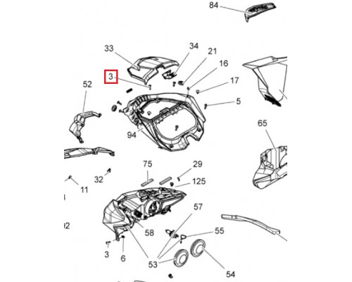250000528 Винт Крепления Пластиковых Деталей Для Ski Doo