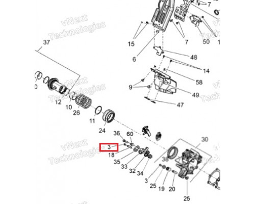 250000763 Винт Рампы Ведущего Вариатора Для Ski Doo