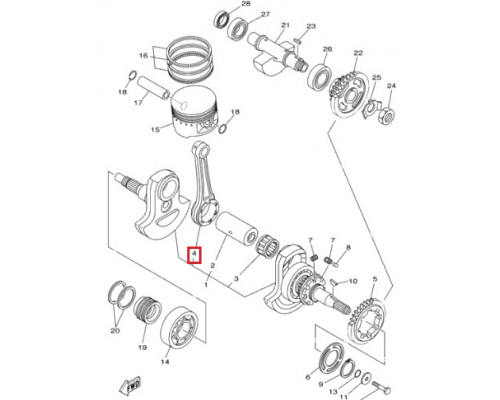 RA-40003 Namura Шатун Для Yamaha 5LP-11651-00-00