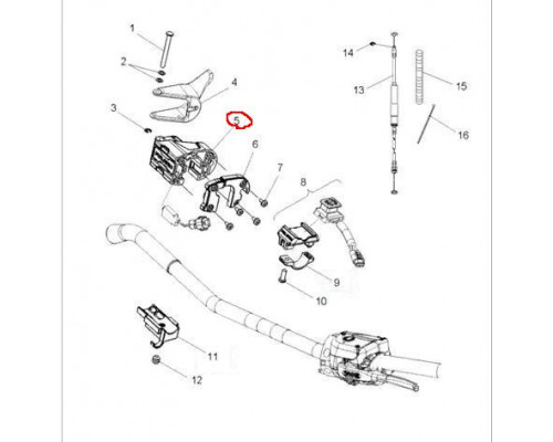 5450861 Верхняя Часть Блока Курка Газа Для Polaris
