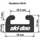 26-4163-1-01-12 GARLAND Склиз Графитовый Для Ski Doo 503191301