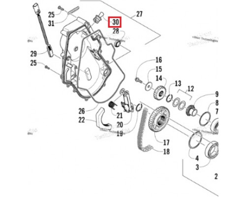 2602-440 Пробка Резиновая Для КПП Для Arctic Cat