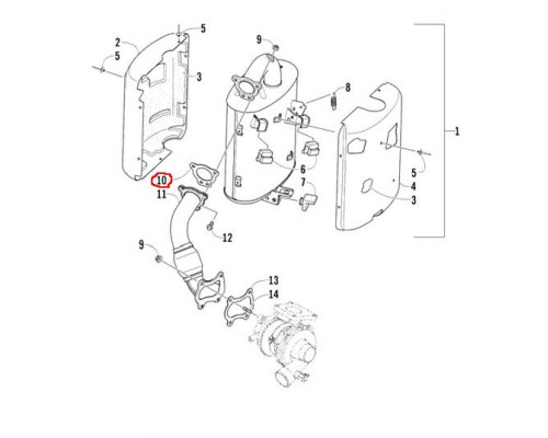 2612-663 Прокладка Выхлопной Системы Для Arctic Cat M1100