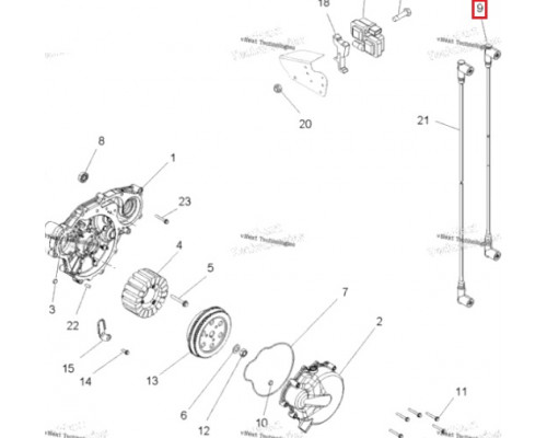 BD-4012438 Провод Высоковольтный Короткий Для Polaris 4012438