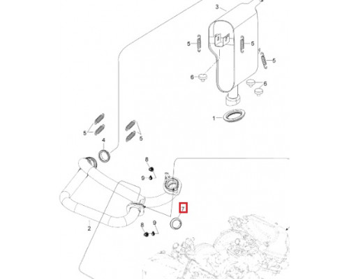 SM-02044 SPI Уплотнительное Кольцо Глушителя Для Ski Doo 707600317, 707600195, 707600242