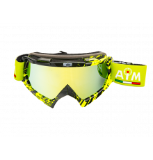 Очки Кроссовые AiM PRO Black-Yellow Glossy 157-600