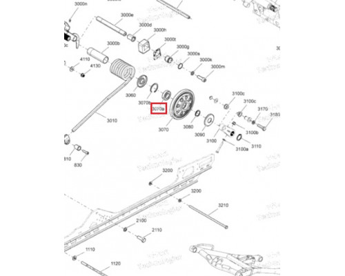503193548 Подшипник Ролика Гусеницы Для Ski Doo