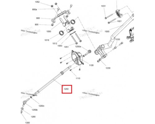 VOEVODA Рулевая Тяга 34' Для Ski Doo REV Gen4 506153254