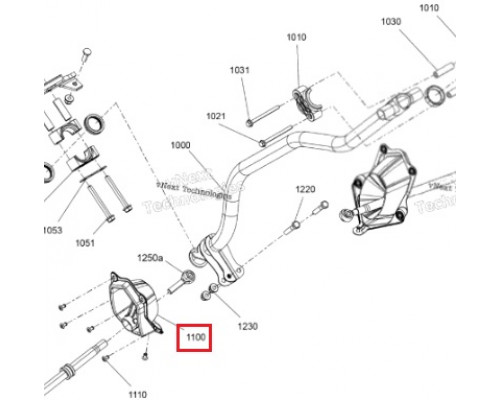 VEL-53294 VEL Пыльник Рулевой Тяги Для Ski Doo 506153294, 506152785, 506153037, 506153109
