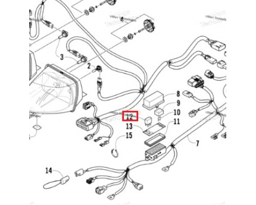 0430-045 Реле Для Arctic Cat 0630-391, 0430-065