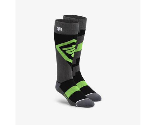Термоноски 100% TORQUE MOTO Lime  (L/XL)
