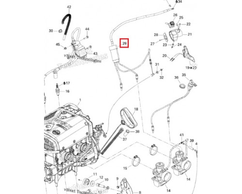 05-138-93 SPI Тросик Газа Для Ski Doo 512059913