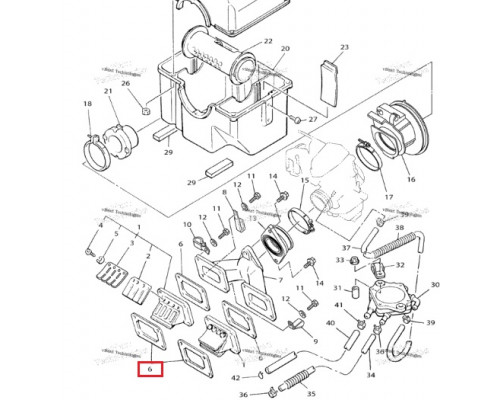 09-711182B SPI Прокладка Впускного Клапана Для Yamaha 8Y7-13556-01-00