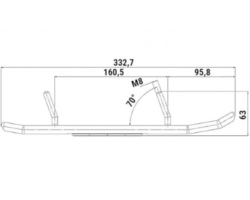 100314T ТМ Коньки Для Лыж Для Ski Doo 505072428, 860200141, 860201044