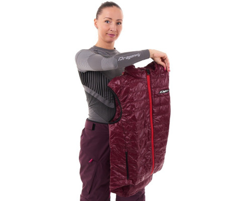Жилет утеплённый DRAGONFLY VEST 100 Burgundy 360200-23-222 