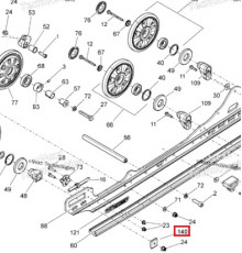 503194412 Слайдер Оси Ролика Задней Подвески Для Ski Doo 503194067