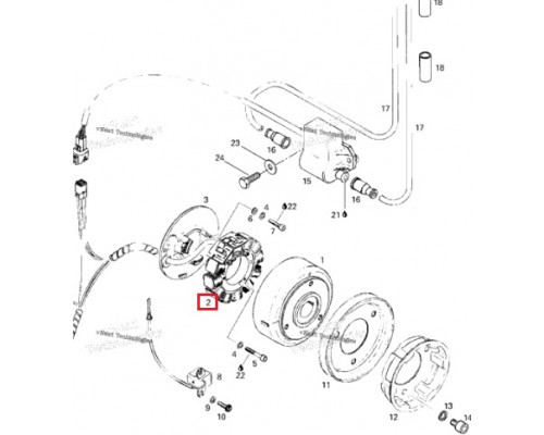 SU-01374 SPI Статор Генератора Для Ski Doo 420886605