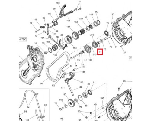 293350064 Подшипник Для КПП Для Ski Doo